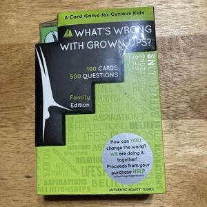 What's Wrong With Grown-Ups? Authentic Agility Games New Sealed Card Game 2020